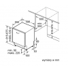 Zmywarka Siemens SN 63HX36TE - schemat zabudowy
