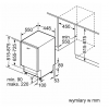 Zmywarka Siemens SR 63HX76ME - schemat zabudowy