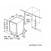 Zmywarka Siemens SR 65ZX23ME - schemat zabudowy