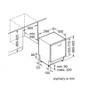 Zmywarka Siemens SX 87YX01CE - schemat zabudowy